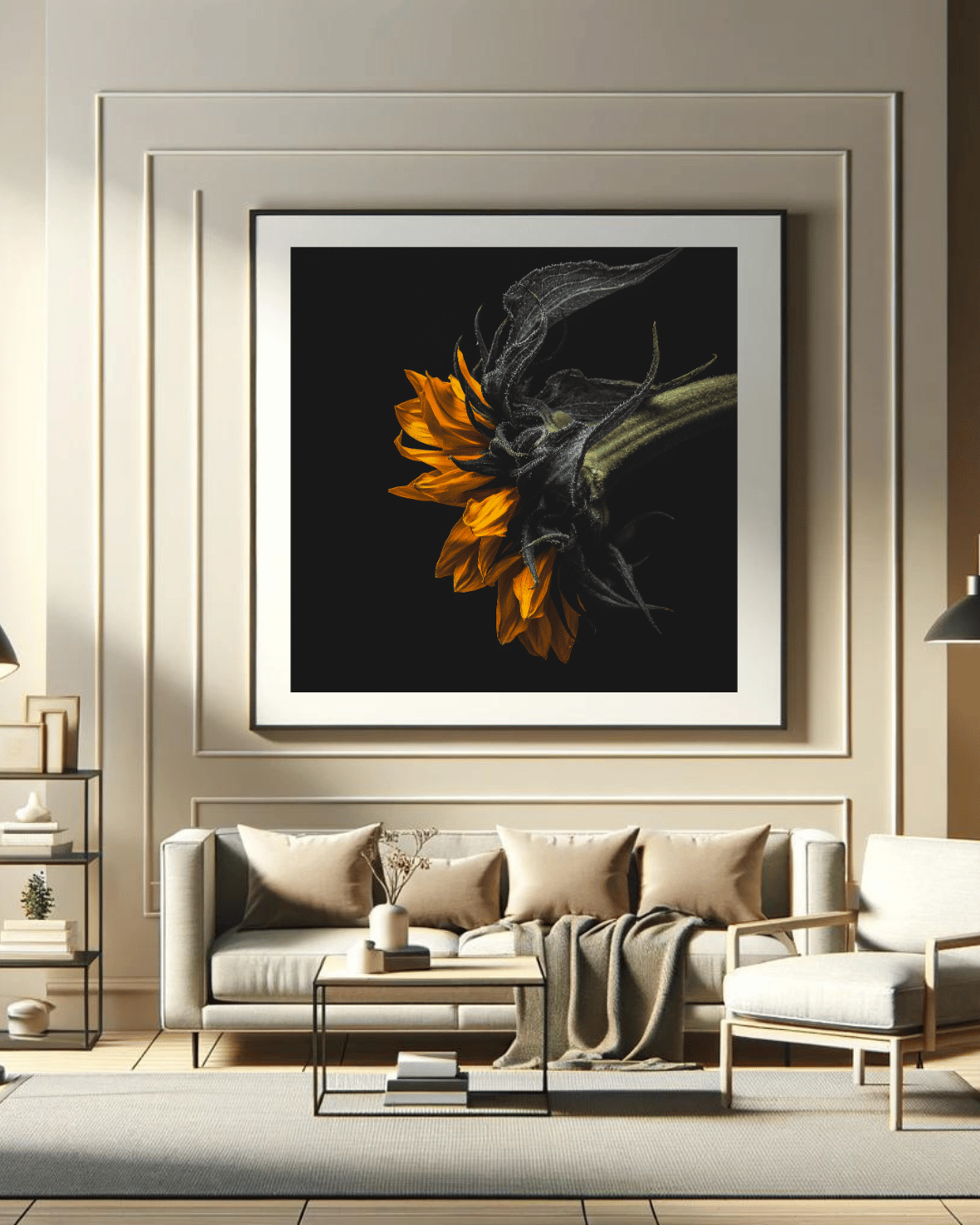 Sunflower Poster | Solaris Noir