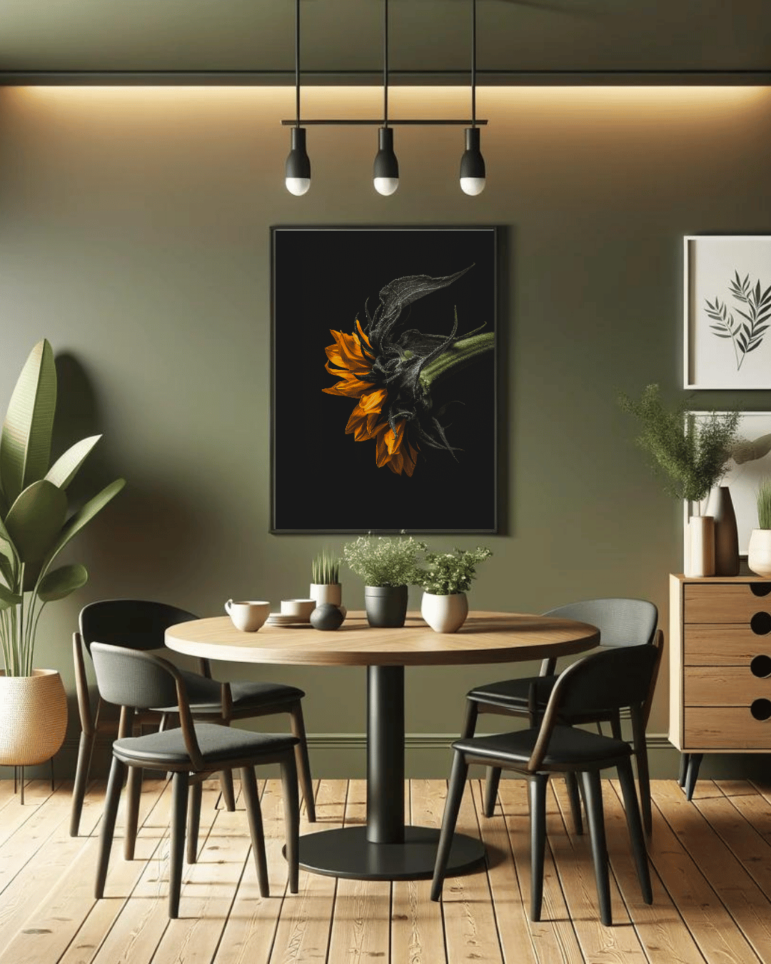 Sunflower Poster | Solaris Noir