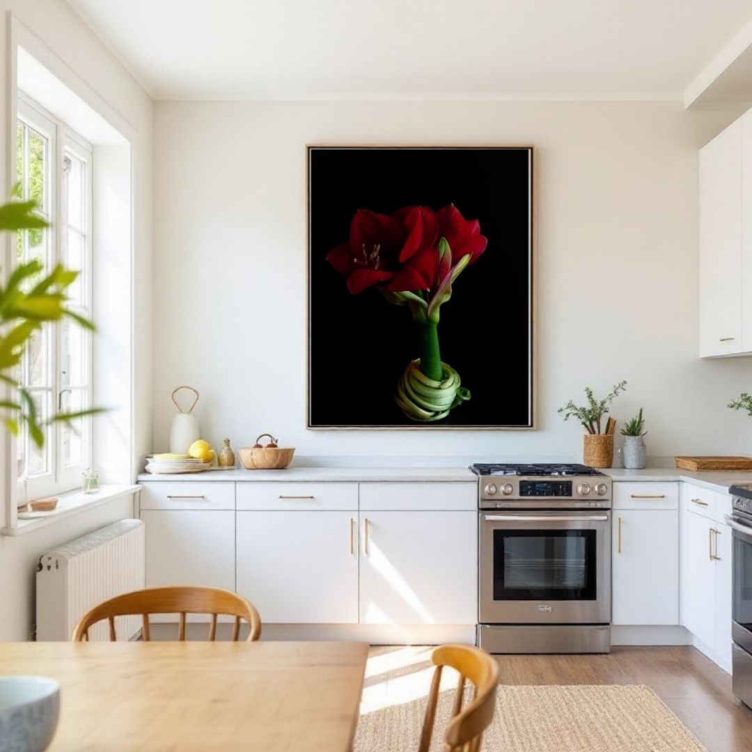 Amaryllis Poster | Graceful Red - Vamejo Design
