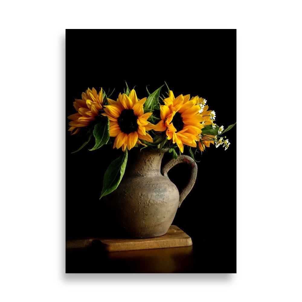 Zonnebloem Poster | Rustic Sunshine - Vamejo Design