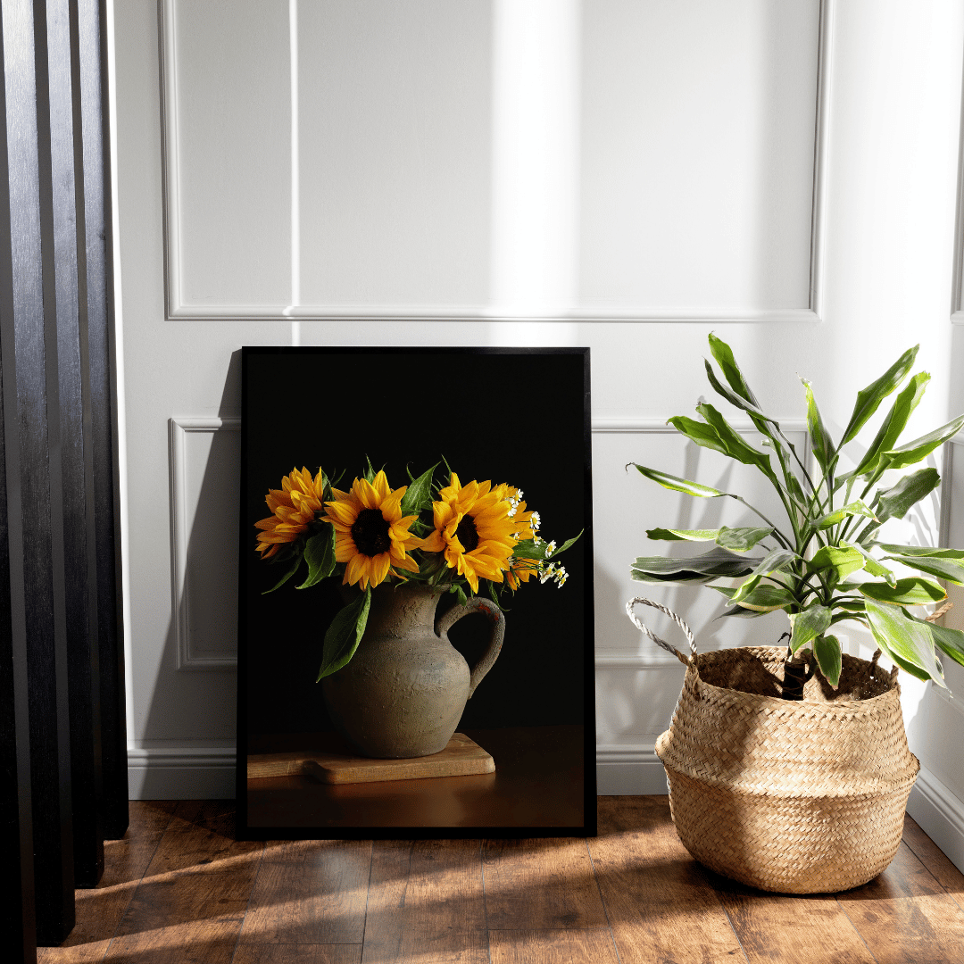 Zonnebloem Poster | Rustic Sunshine - Vamejo Design