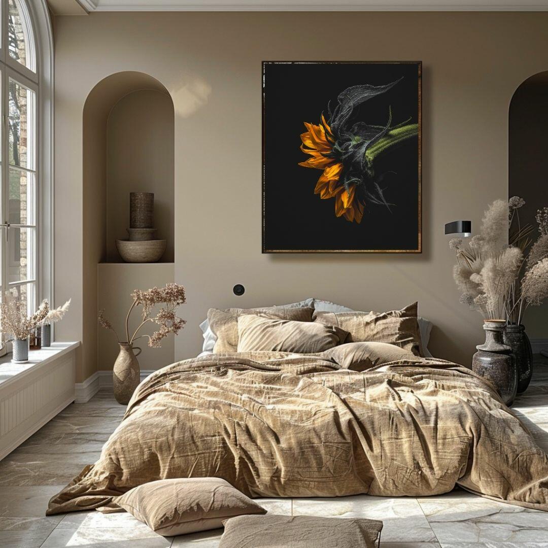 Zonnebloem Poster | Shadow Dance of the Sunflower - Vamejo Design