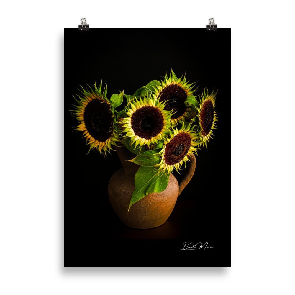 Zonnebloem Poster | Sunflower Serenade - Vamejo Design